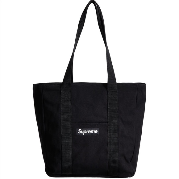 Supreme Handbags - Supreme Canvas Tote Black